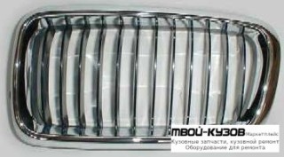 РЕШЕТКА РАДИАТОРА ЛЕВАЯ СТОРОНА ХРОМ-ЧЁРНЫЙ (ТАЙВАНЬ) для BMW E38 (06.1994 - 08.1998) (09.1998 - 2002)