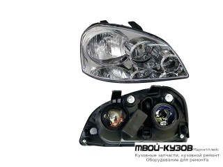 ФАРА ПРАВАЯ СТОРОНА (СЕДАН) (УНИВЕРСАЛ) С КОРРЕКТОР (КИТАЙ) для Chevrolet LACETTI (2004-) / DAEWOO NUBIRA (2004-)