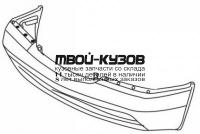 MD14095-162X - БАМПЕР ПЕРЕДНИЙ (ТАЙВАНЬ) Mercedes W140 (1995-1998)