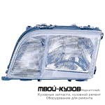 ФАРА ПРАВАЯ СТОРОНА ХРУСТАЛ ВНУТРИ ХРОМ для Mercedes W140 SEDAN (05.1993 - 10.1998)