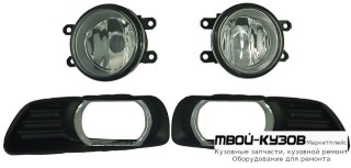 ФАРА ПРОТИВОТУМАННАЯ ЛЕВАЯ + ПРАВАЯ (КОМПЛЕКТ) С РЕШЕТК БАМПЕРА (КИТАЙ) для Toyota CAMRY V40 (01.2006-)