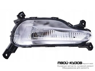 ФАРА ПРОТИВОТУМАННАЯ ПРАВАЯ СТОРОНА DRL( ХОД. ОГНИ) (DEPO) для Hyundai SOLARIS (2017-)