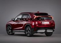 R.4014.008 - ЗАЩИТА ЗАДНЕГО БАМПЕРА d57 (RIVAL) Mitsubishi Eclipse Cross (2018-)
