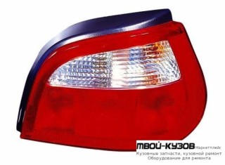 ФОНАРЬ ЗАДНИЙ ВНЕШНИЙ ПРАВАЯ СТОРОНА (5 дв) (DEPO) КРАСНЫЙ-БЕЛ для Renault MEGANE (07.1999 - 02.2003)