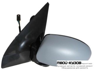 ЗЕРКАЛО ЛЕВАЯ СТОРОНА МЕХАН С ТРОСИК (CONVEX) ЧЁРНЫЙ (ТАЙВАНЬ) для Ford FOCUS (11.1998 - 10.2001) (11.2001-)