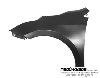КРЫЛО ПЕРЕДНИЙ ЛЕВАЯ СТОРОНА БЕЗ ОТВ ПОД ПОВТОРИТЕЛЬ (СЕДАН) (КИТАЙ) для KIA RIO (2017-), KIA RIO (2020-)