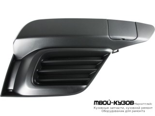 РЕШЕТКА БАМПЕРА ПЕРЕДНИЙ ПРАВАЯ СТОРОНА БЕЗ ОТВЕРСТИЙ ПОД ПРОТИВОТУМАННЫЕ ФАРЫ (ТАЙВАНЬ) для Renault LOGAN / SANDERO (2014-)