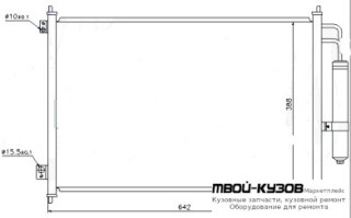 X-TRAIL КОНДЕНСАТОР КОНДИЦИОНЕРА для Nissan X-TRAIL (03.2007-)