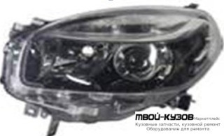 ФАРА ЛЕВАЯ СТОРОНА ЛИНЗОВАННАЯ С КОРРЕКТОР ВНУТРИ (DEPO) ЧЁРНЫЙ для Renault KOLEOS (2008-2016)