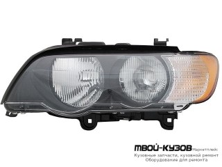 ФАРА ЛЕВАЯ СТОРОНА С БЕЛ УКАЗАТЕЛЬ ПОВОРОТА (DEPO) для BMW E53 X5 (1999-2004.2004 - 2006)