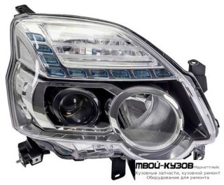 ФАРА ПРАВАЯ СТОРОНА ЛИНЗОВАННАЯ ПОД КОРРЕКТОР (DEPO) для Nissan X-TRAIL (03.2007-)