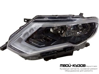 ФАРА ЛЕВАЯ СТОРОНА ПОД КОРРЕКТОР С ДИОД (КИТАЙ) для Nissan X-TRAIL (2015-)