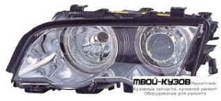 ФАРА ЛЕВАЯ + ПРАВАЯ (КОМПЛЕКТ) + УКАЗАТЕЛЬ ПОВОРОТА (СЕДАН) (КСЕНОН) -D2S- С БЛОК УПР.КСЕНОНОМ 2 СВЕТЯЩИЙСЯ ОБОДК КОРРЕКТОР ВНУТРИ (DEPO) ХРОМ для BMW E46 СЕДАН / УНИВЕРСАЛ (05.1998 - 08.2001) (09.2001 - 2003)