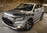 R.4010.006 - ПОРОГИ-ПОДНОЖКИ (КОМПЛЕКТ) с листом d57 (RIVAL) Mitsubishi Outlander рестайлинг (2015-)