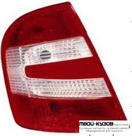 ФОНАРЬ ЗАДНИЙ ВНЕШНИЙ ЛЕВАЯ СТОРОНА (ХЭТЧБЭК) (DEPO) для Skoda FABIA (01.2000 - 2006)