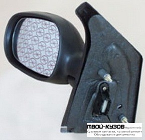 ЗЕРКАЛО ЛЕВАЯ СТОРОНА ЭЛЕКТР С ПОДОГРЕВОМ (ASPHERICAL) ГРУНТ (ТАЙВАНЬ) для Renault SCENIC (08.1999 - 2003)