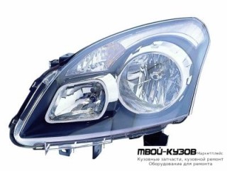 ФАРА ЛЕВАЯ СТОРОНА С КОРРЕКТОР ВНУТРИ (DEPO) ЧЁРНЫЙ для Renault KOLEOS (2008-2016)