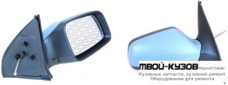 ЗЕРКАЛО ПРАВАЯ СТОРОНА МЕХАН С ТРОСИК (CONVEX) ГРУНТ (ТАЙВАНЬ) для Opel ASTRA (03.1998 - 2003)