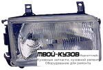 ФАРА ЛЕВАЯ СТОРОНА П/ ПРЯМОУГ РЕШЕТК (DEPO) для Volkswagen TRANSPORTER T4 (09.1990-)