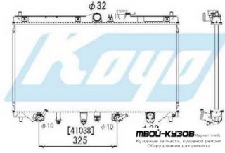 РАДИАТОР ОХЛАЖДЕНИЯ AT 1.8 2 2.2 (KOYO) для Honda ACCORD СС7 (1993-1996) CE (1996-1998) CG7 (10.1998 - 02.2003) ЕВРОПА