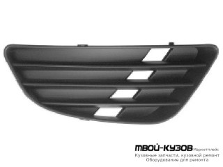 РЕШЕТКА БАМПЕРА ПЕРЕДНИЙ ПРАВАЯ СТОРОНА БЕЗ ОТВЕРСТИЙ ПОД ПРОТИВОТУМАННЫЕ ФАРЫ (ТАЙВАНЬ) для Ford FIESTA (2002-2005)