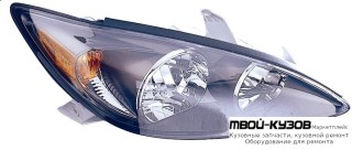 ФАРА ПРАВАЯ СТОРОНА (USA) ВНУТРИ (DEPO) ЧЁРНЫЙ для Toyota CAMRY V30 (10.2001-)