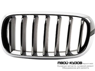 РЕШЕТКА РАДИАТОРА ЛЕВАЯ СТОРОНА ХРОМ ЧЁРНЫЙ (ТАЙВАНЬ) для BMW F15 X5 (2013-)