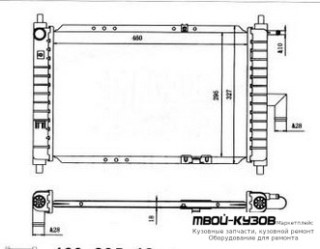 РАДИАТОР ОХЛАЖДЕНИЯ MT для Daewoo MATIZ (2001-)
