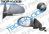 PASSAT B6 05- ЗЕРКАЛО ЛЕВОЕ ЭЛЕКТР С ОБОГР ПОД ПОКРАС С УКАЗ ПО