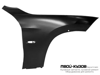 КРЫЛО ПЕРЕДНИЙ ПРАВАЯ СТОРОНА С ОТВ ПОД ПОВТОРИТЕЛЬ (ТАЙВАНЬ) для BMW E84 X1 (2009-)