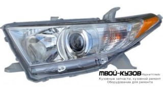 ФАРА ЛЕВАЯ СТОРОНА +/- КОРРЕКТОР (USA) (DEPO) для Toyota HIGHLANDER (2010-2013)