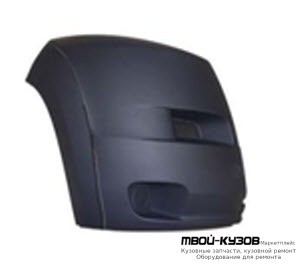 БОКОВИНА БАМПЕРА ПЕРЕДНИЙ ПРАВАЯ СТОРОНА С МОЛДИНГ ЧЁРНЫЙ (ИТАЛИЯ) для Peugeot BOXER (2006-) / CITROEN JUMPER (2006-) / FIAT DUCATO кроме Рос.сборки (2006-)
