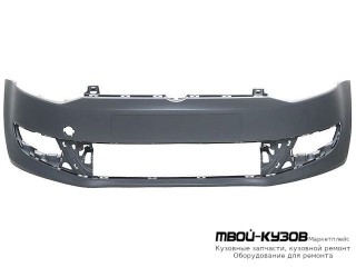 БАМПЕР ПЕРЕДНИЙ БЕЗ ОТВ П/ОМЫВАТЕЛЬ ФАР (СЕДАН) (ТАЙВАНЬ) для Volkswagen POLO (09.2010 - 2020)