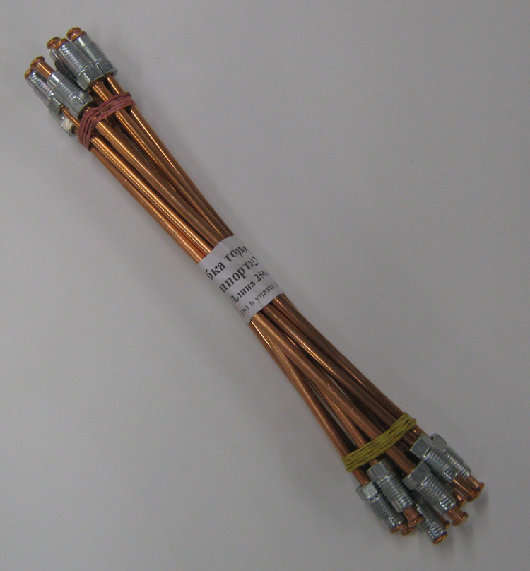 Трубка тормозная ВАЗ-2101 суппорта (медная) 250мм