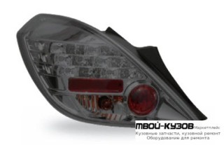 ФОНАРЬ ЗАДНИЙ ВНЕШНИЙ ЛЕВАЯ + ПРАВАЯ (КОМПЛЕКТ) (3 дв) ТЮНИНГ ДИОД ТОНИР (JUNYAN) ВНУТРИ ХРОМ для Opel CORSA (2006-)