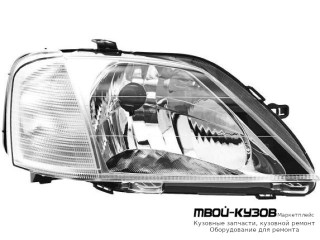 ФАРА ПРАВАЯ СТОРОНА ПОД КОРРЕКТОР (DEPO) для Renault LOGAN (2005-2014)