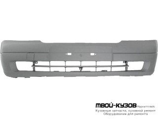 БАМПЕР ПЕРЕДНИЙ БЕЗ ОТВЕРСТИЙ ПОД ПРОТИВОТУМАННЫЕ ФАРЫ ГРУНТ (ИТАЛИЯ) для Opel ASTRA (03.1998 - 2003)