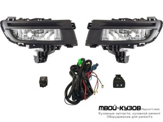 ФАРА ПРОТИВОТУМАННАЯ ЛЕВАЯ + ПРАВАЯ (КОМПЛЕКТ) С ПРОВОДК , КНОПКОЙ , РЕШЕТК , (sport) , (СЕДАН) для Mazda 3 (2004-)