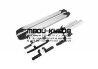 F180AL.2803.3 - ПОРОГИ-ПОДНОЖКИ (КОМПЛЕКТ) Silver (RIVAL) Kia Sorento Prime (2015-2017)