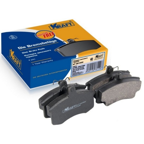 Колодка тормозная ВАЗ-2108 передняя (KRAFT) (4 шт.)