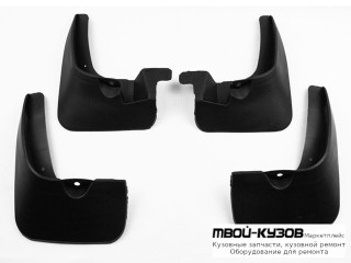 БРЫЗГОВИК ПЕРЕДНИЙ КРЫЛА ЛЕВАЯ + ПРАВАЯ (КОМПЛЕКТ) + ЗАДНИЙ (4 ШТ) (КИТАЙ) для KIA RIO III (2005-)