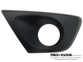 РЕШЕТКА БАМПЕРА ПЕРЕДНИЙ ЛЕВАЯ СТОРОНА С ОТВЕРСТИЯМИ ПОД ПРОТИВОТУМАННЫЕ ФАРЫ (КИТАЙ) для Renault DUSTER (2010-)