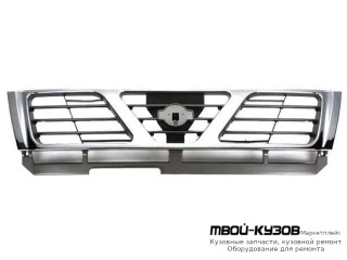 РЕШЕТКА РАДИАТОРА ХРОМ-СЕРЫЙ (ТАЙВАНЬ) для Nissan PATROL GR (1998 - 09.2002) (10.2002 - 07.2004)