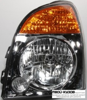 ФАРА ЛЕВАЯ СТОРОНА ВНУТРИ ЧЁРНЫЙ ПОД КОРРЕКТОР (КИТАЙ) для Hyundai PORTER H100 (2004-) +ТАГАЗ