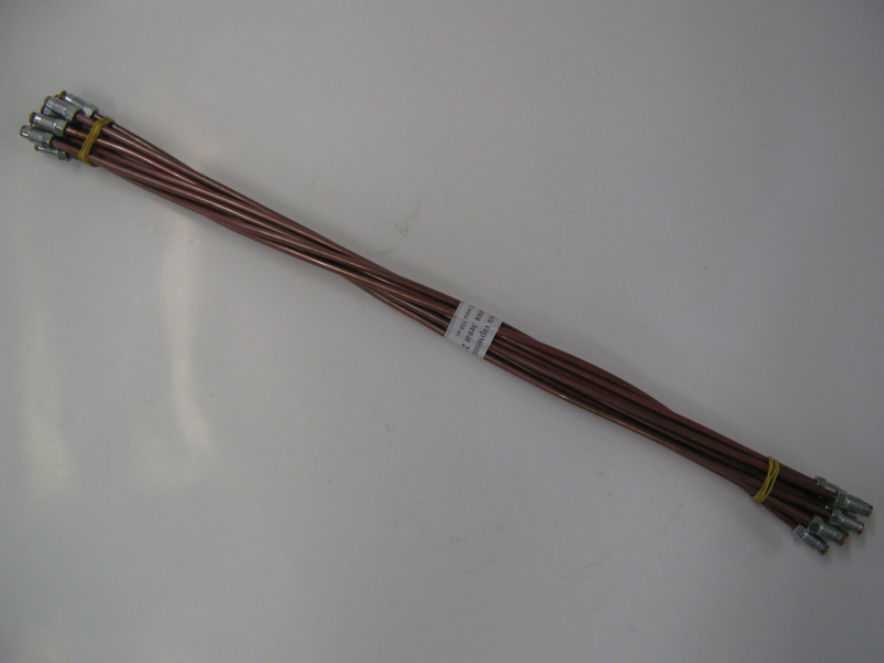 Трубка тормозная ВАЗ-2108 передняя левая (медная) 550мм