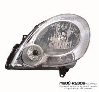 ФАРА ЛЕВАЯ СТОРОНА ПОД КОРРЕКТОР (DEPO) для Renault KANGOO (2008-2013)