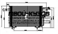94213K - РАДИАТОР КОНДИЦИОНЕРА (КИТАЙ) Audi 100 C4 (1994-1996)
