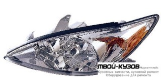 ФАРА ЛЕВАЯ СТОРОНА (USA) ВНУТРИ (DEPO) ХРОМ для Toyota CAMRY V30 (10.2001-)