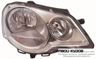 ФАРА ПРАВАЯ СТОРОНА С КОРРЕКТОР (DEPO) для Volkswagen POLO (08.2001 - 2009)