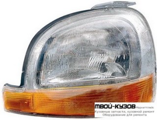 ФАРА ЛЕВАЯ СТОРОНА ПОД КОРРЕКТОР (DEPO) для Renault KANGOO (1997-2002)